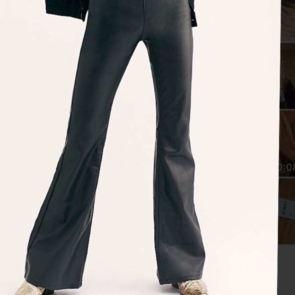 Free people penny vegan pants- speak easy color